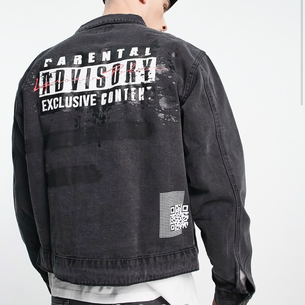 Men's Black Denim Jacket